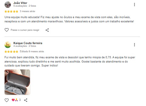 Avaliação de Cliente no Google 1